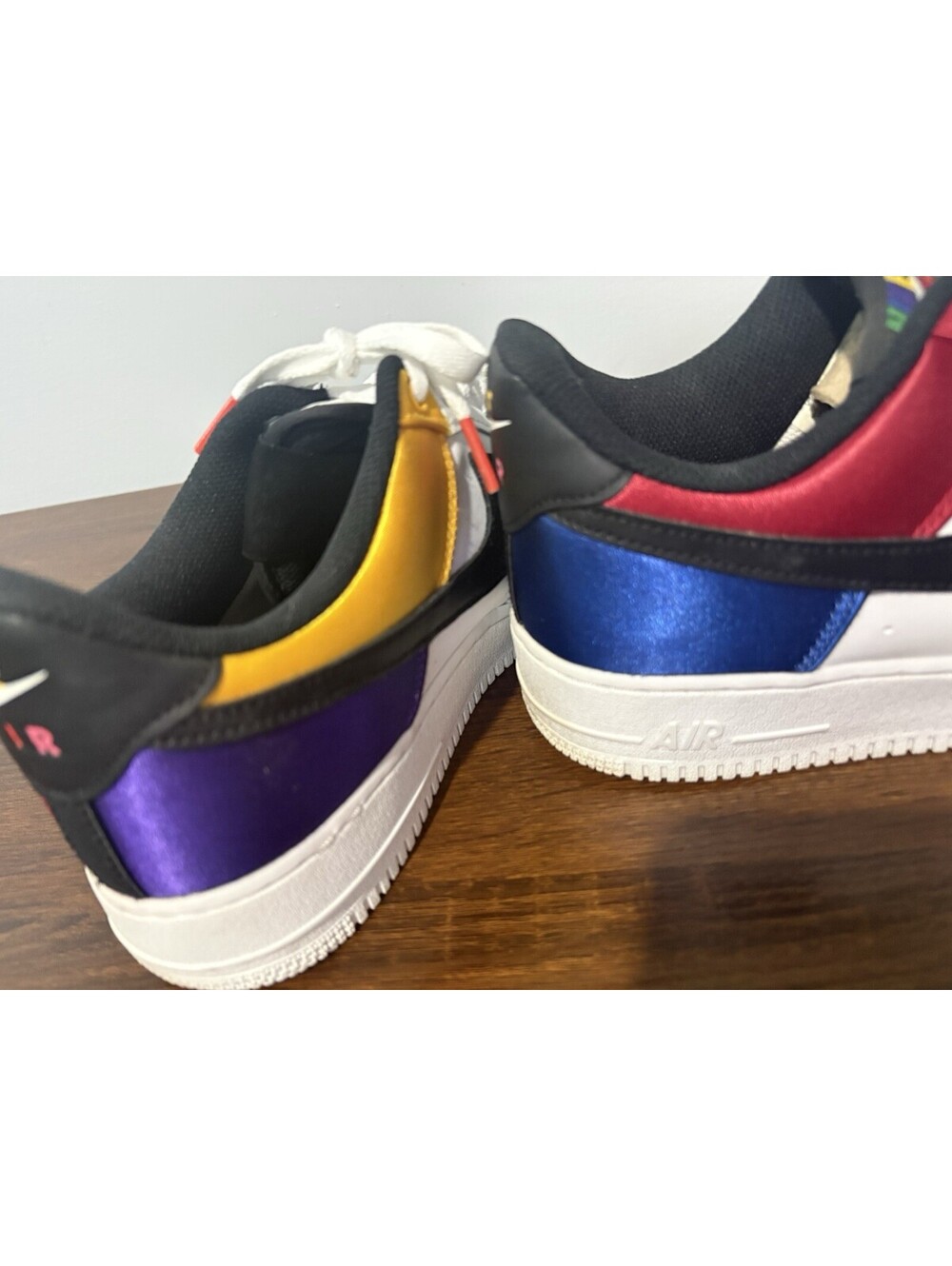 Nike Air Force 1 Men’s Sz 11 Low Multi-Color Colorblock White Sneakers